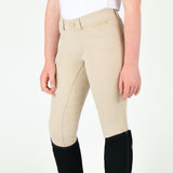 Dublin Kids Cammy Comfort Twill Breeches #colour_biscuit