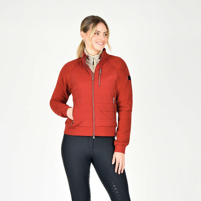 Weatherbeeta Ladies Halifax Hybrid Jacket #colour_red-ochre