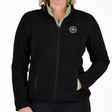 Weatherbeeta Ladies Florence Fleece Two-For Jacket #colour_olive-night-black