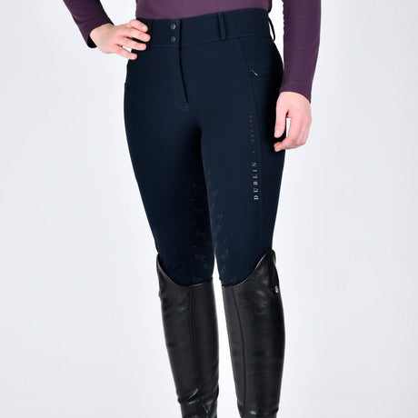 Dublin Ladies Thermal Riding Breeches #colour_sky-captain