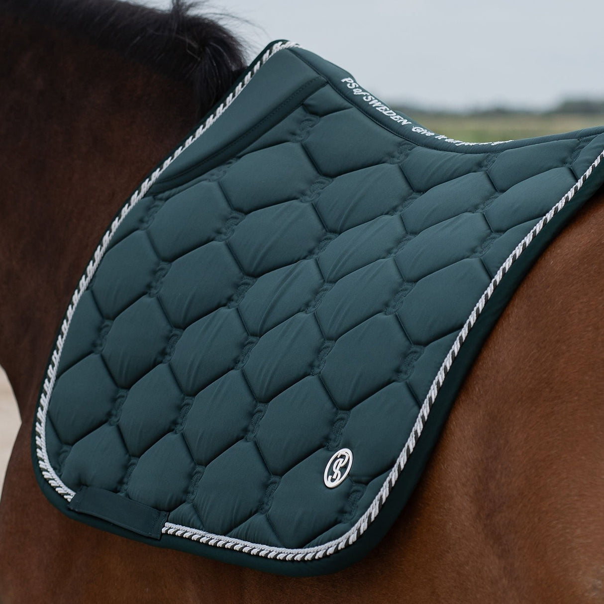 PS of Sweden Jump Signature Saddle Pad #colour_midnight-green