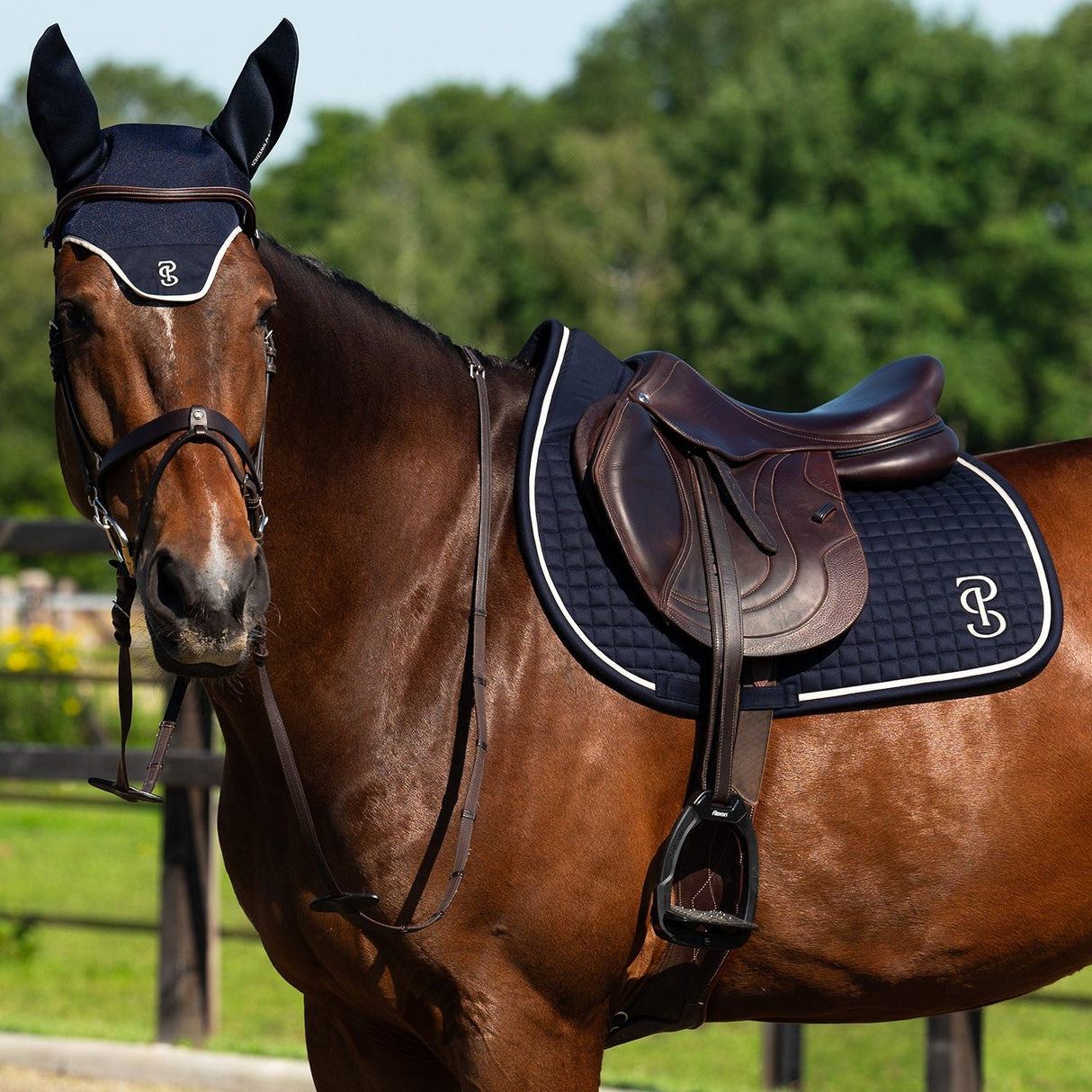 PS of Sweden Elite Jump Saddle Pad #colour_navy