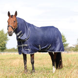 StormX Empra 100g Combi Turnout Rug #colour_navy