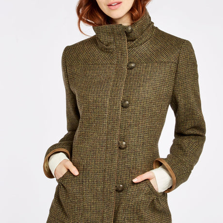 Dubarry Womens Bracken Tweed Jacket #Colour_heath