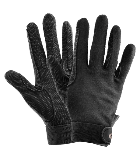 ELT Child Picot Winter Cotton Gloves #colour_black