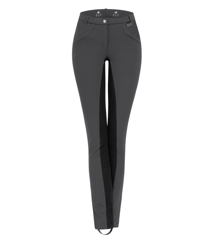 E.L.T Micro Ladies Jodhpur Riding Breeches #colour_asphalt-black