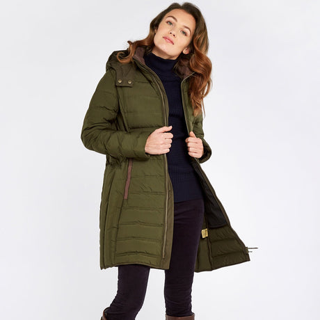 Dubarry Womens Ballybrophy Quilted Jacket #colour_olive