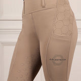 Coldstream Ladies Oxnam Competition Riding Tights #colour_taupe