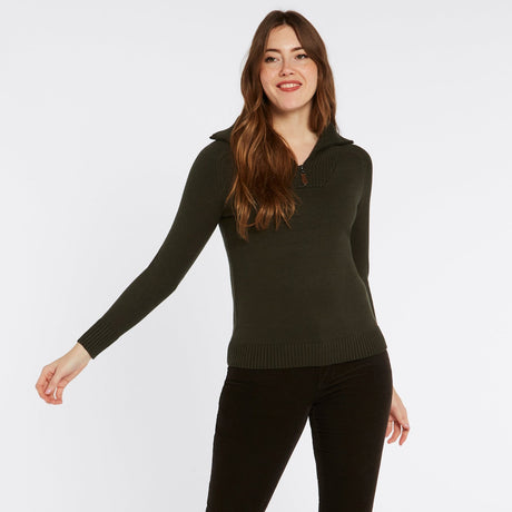 Dubarry Womens Rosmead Sweater #colour_olive