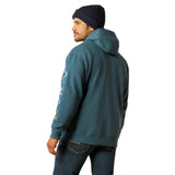 Ariat Men's Rebar Graphic Hoodie - Stargazer/Larkspur #colour_blue