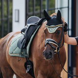Back On Track Night Collection Dressage Saddle Pad #colour_olive