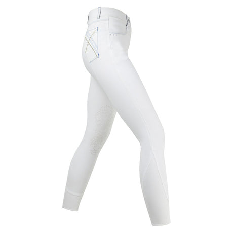 HyPERFORMANCE Olympian Ladies Breeches #colour_arctic-white-royal-blue