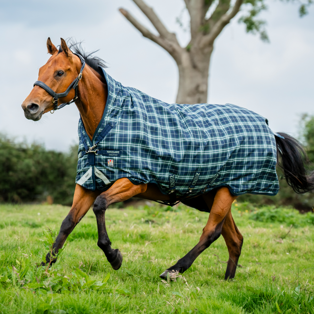 Horseware Ireland Rhino Wug with Vari-Layer Heavy 450g #colour_hunter-check-navy-green