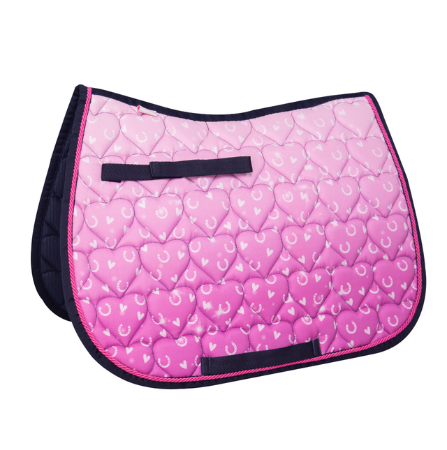 Little Rider Pony Fantasy Saddle Pad #colour_navy-pink