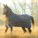 Horseware Ireland Rhino Plus with Vari Layer Heavy 450g #colour_navy-check-indigo