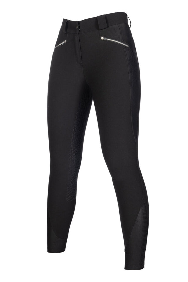 HKM Ladies Full Seat Riding Breeches -Harbour Island- #colour_black