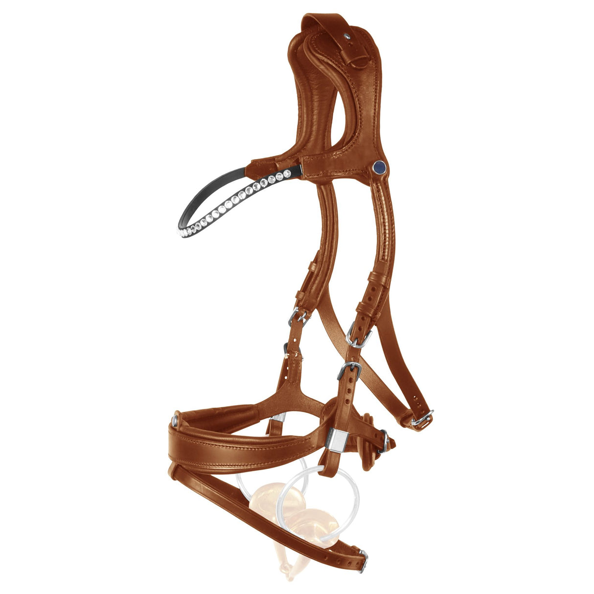 Stubben Freedom II Magic Tack with Slide/Lock Snaffle Bridle #colour_tobacco-tobacco