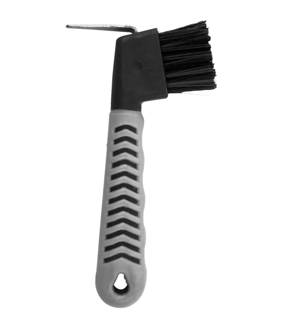 Waldhausen Grippy Hoof Pick Brush #colour_black-grey