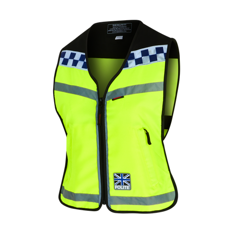 Equisafety Polite Please Pass Wide and Slow High Visibility Waistcoat