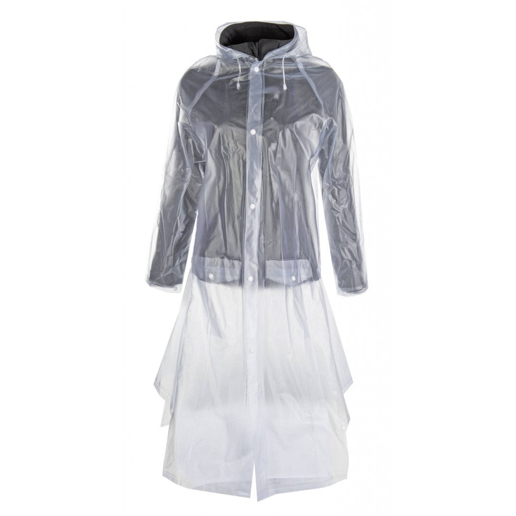 Manteau de pluie transparent pour enfant HKM avec fentes latérales