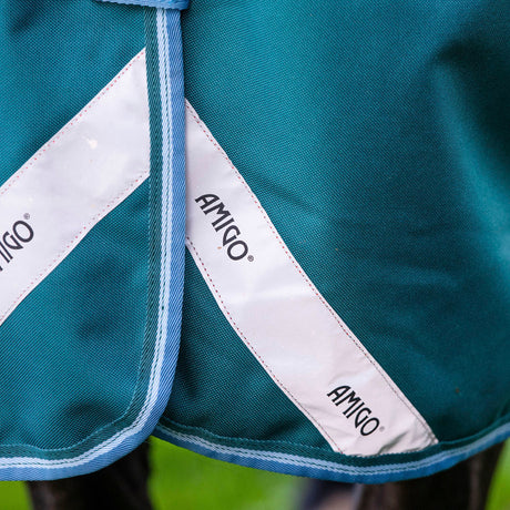 Horseware Ireland Amigo Bravo 12 Wug 250g Medium Turnout Rug #colour_storm-green-turquoise-aqua