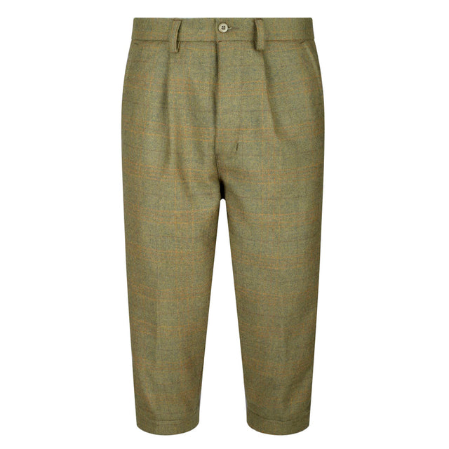 Hoggs of Fife Kinloch Men's Technical Tweed Field Breeks #colour_autumn-bracken