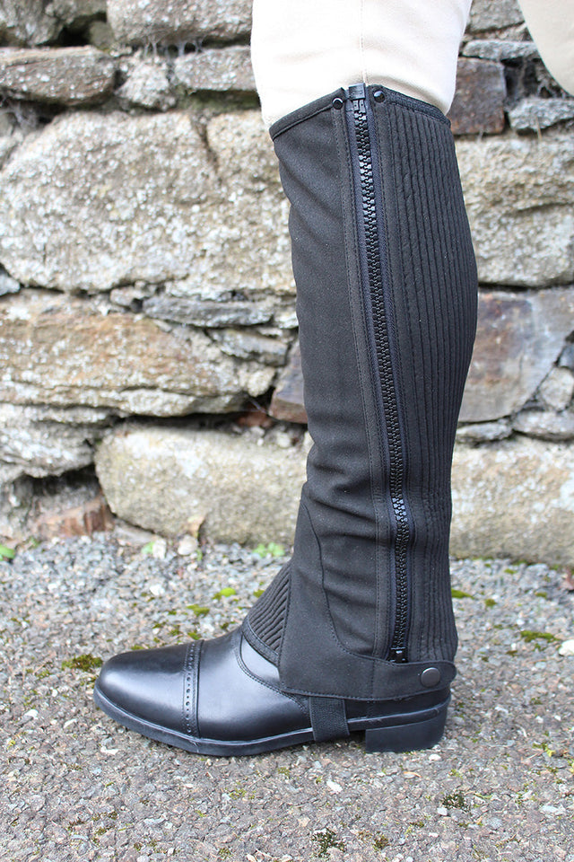 Mackey Equisential Adult Amara Half Chaps #colour_black