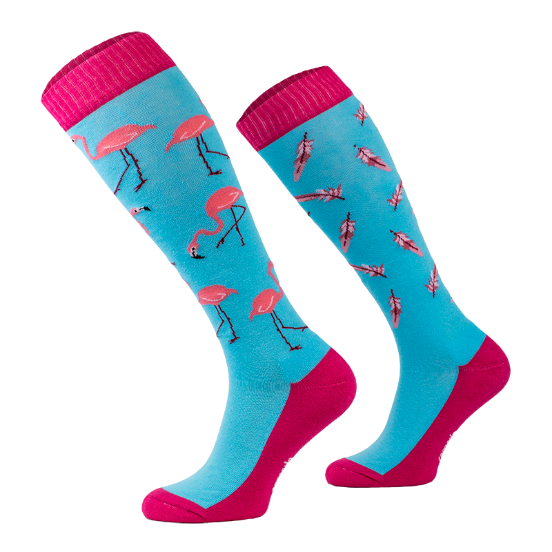 Comodo Erwachsene Neuheit Spaß Socken Blauer Flamingo