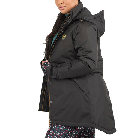 Shires Aubrion Woodford Ladies Waterproof Coat #colour_charcoal