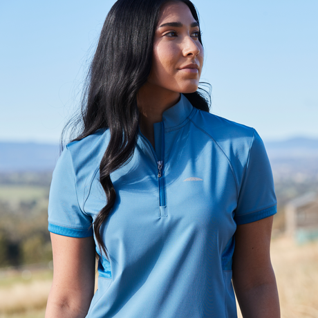 Weatherbeeta Ladies Eden Short Sleeve Top #colour_teal