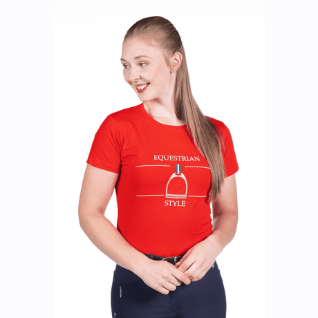 HKM Equine Sports Style T-Shirt #colour_red